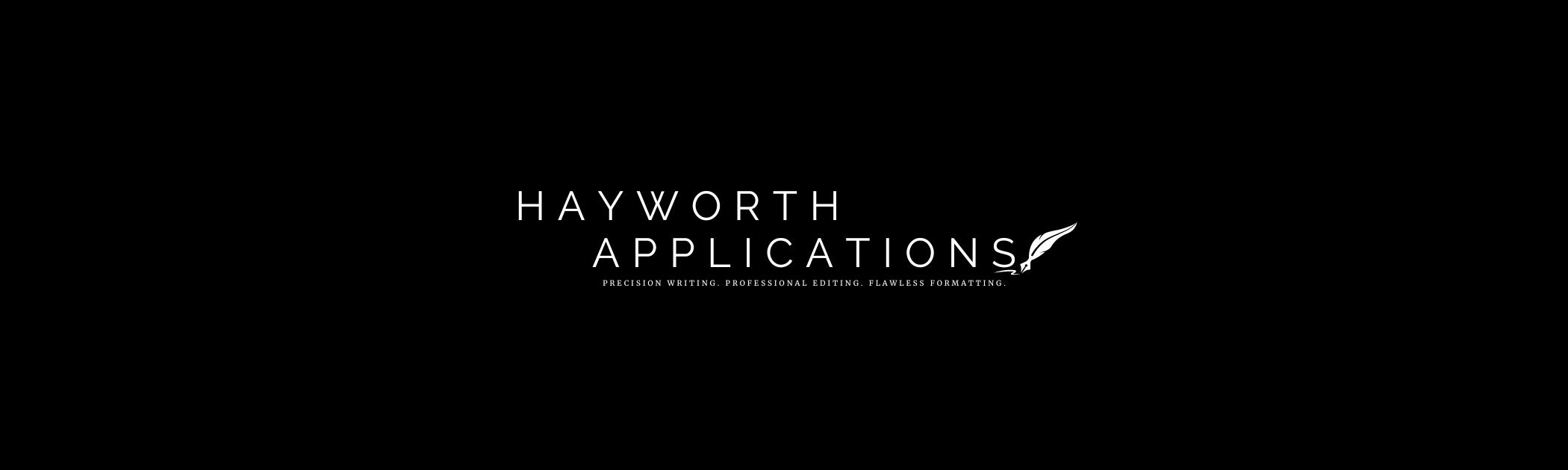 Hayworth Applications Logo Banner